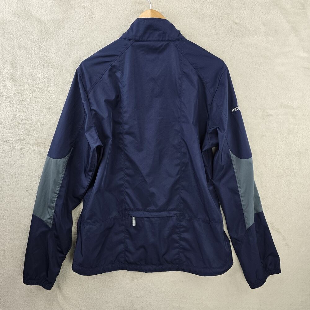 Alo Yoga Windbreaker Jacket Women's Large Blue Lightweight Full Zip Reflective - Picture 10 of 12
